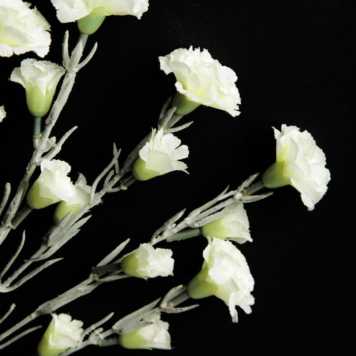 Cream Mini Carnation Spray