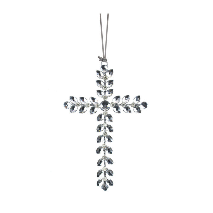 Crystal Cross Hanging Decoration - 24cm