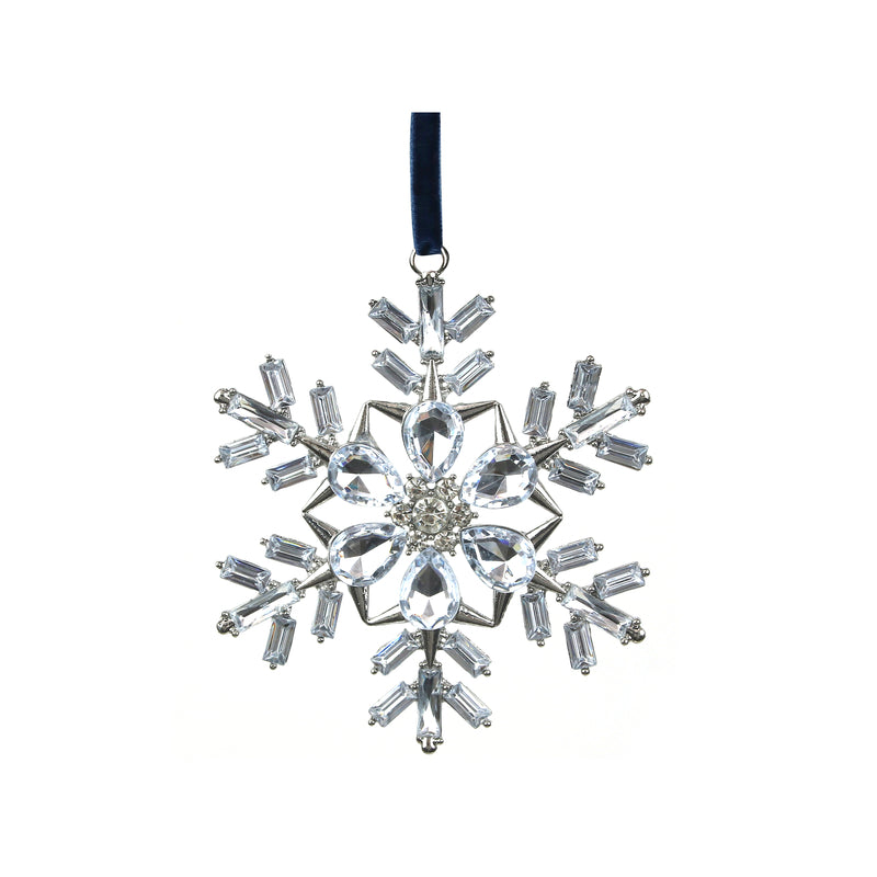 Crystal Snowflake Tree Decoration 10.5cm
