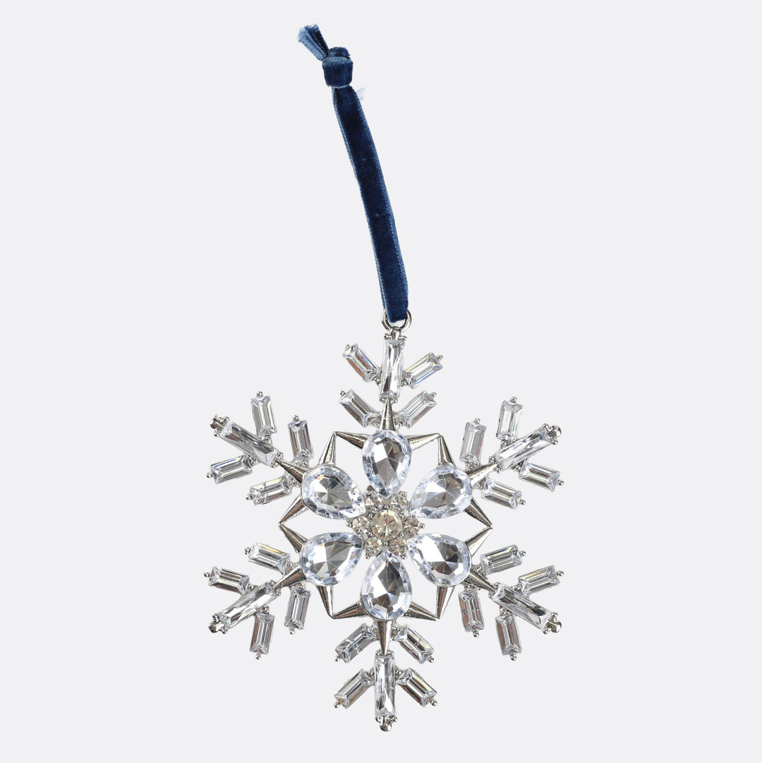 Crystal Snowflake Tree Decoration 10.5cm