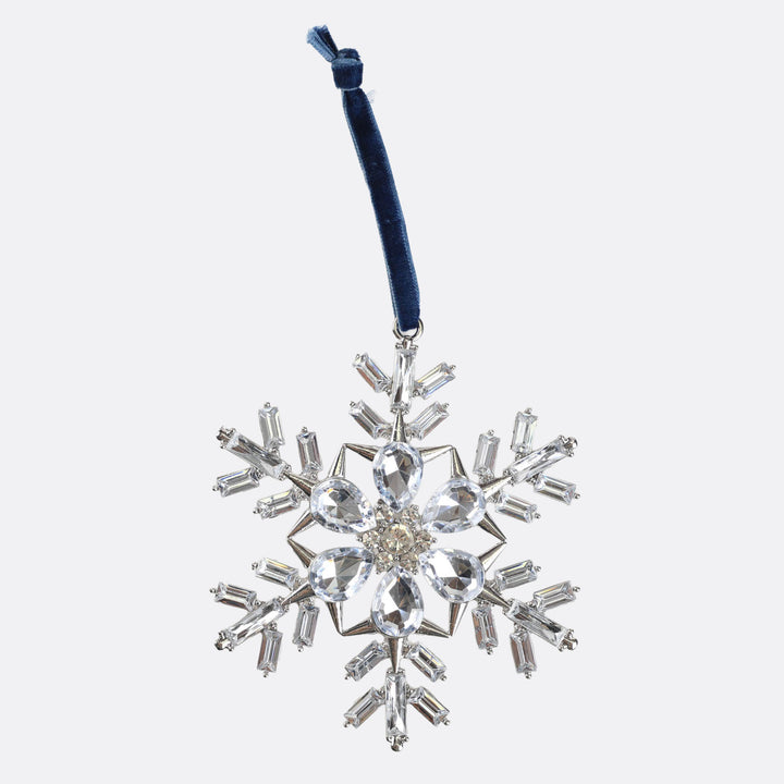 Crystal Snowflake Tree Decoration 10.5cm
