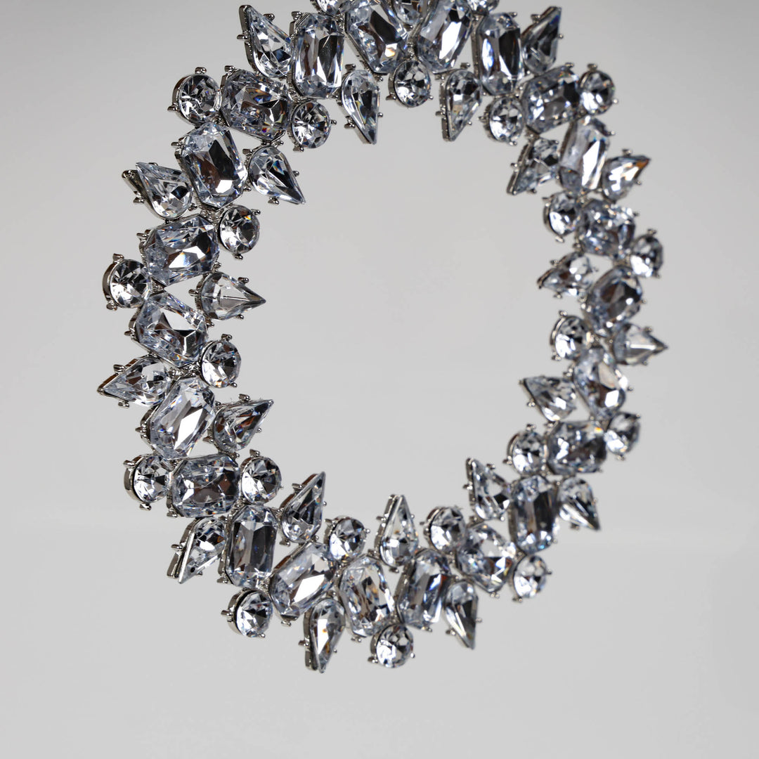Crystal Wreath Tree Decoration 13cm (D)