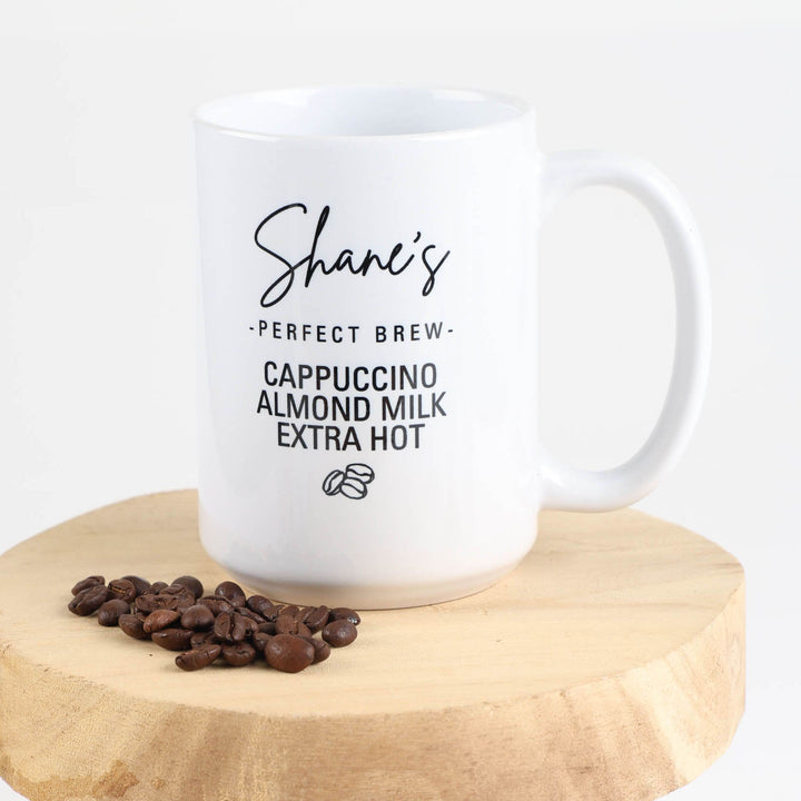 The Perfect Brew - Personalised Drink Order Mug