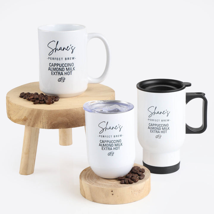 The Perfect Brew - Personalised Drink Order Mug