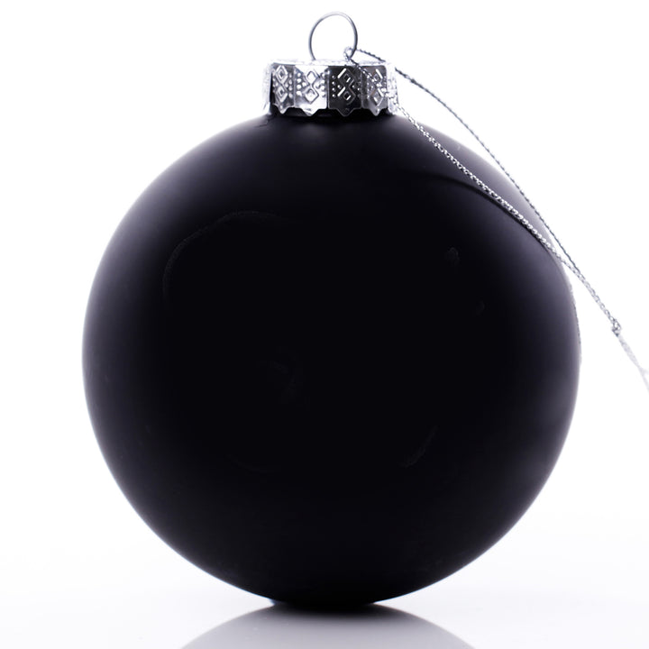Customised Large Coloured Glass Logo Decal Bauble