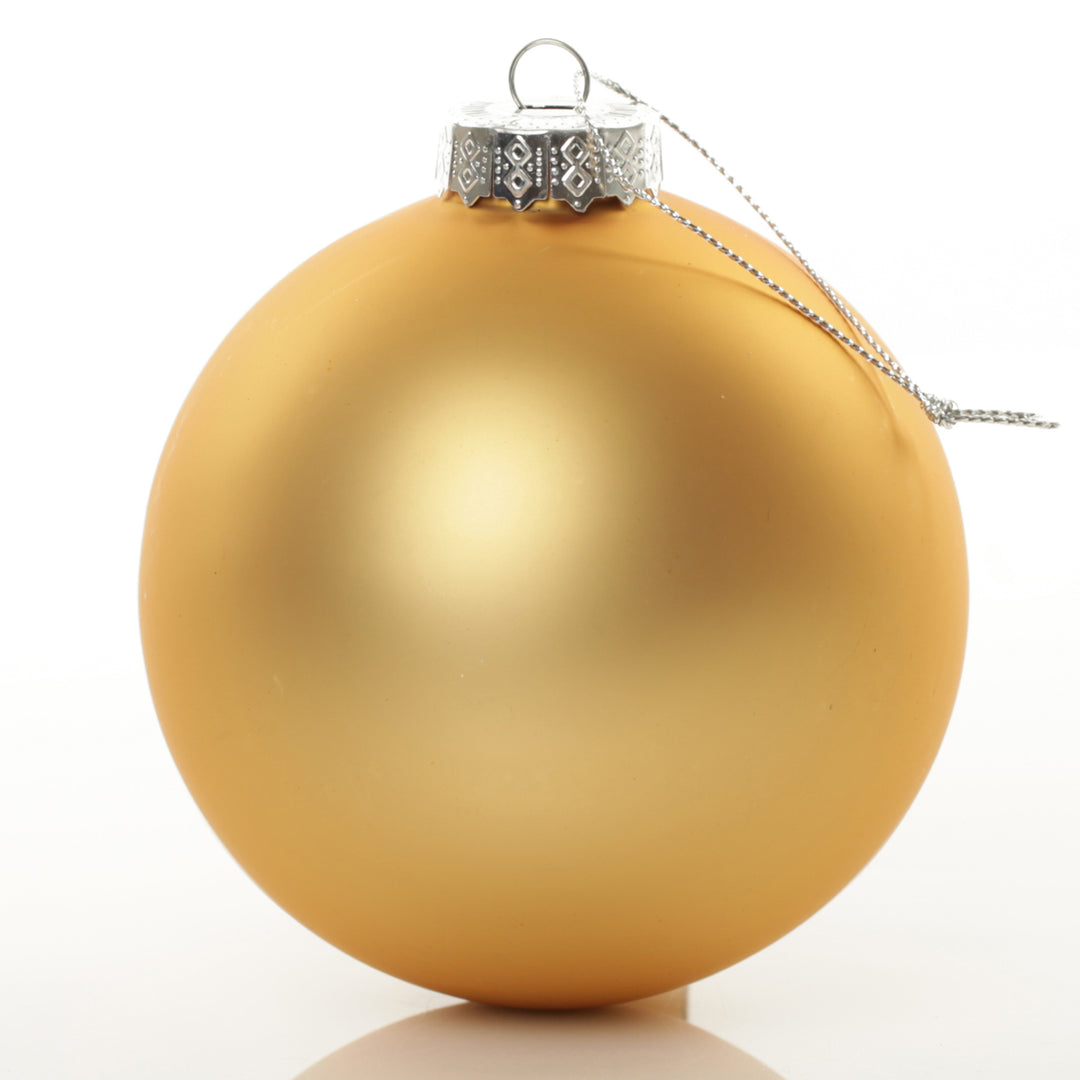 Customised Large Coloured Glass Logo Decal Bauble