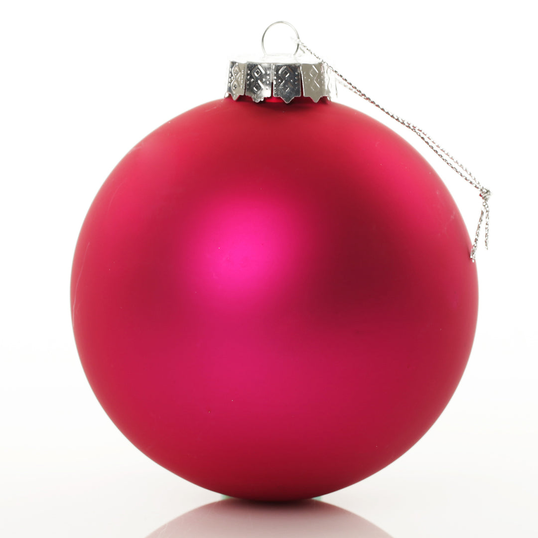 Customised Large Coloured Glass Logo Decal Bauble