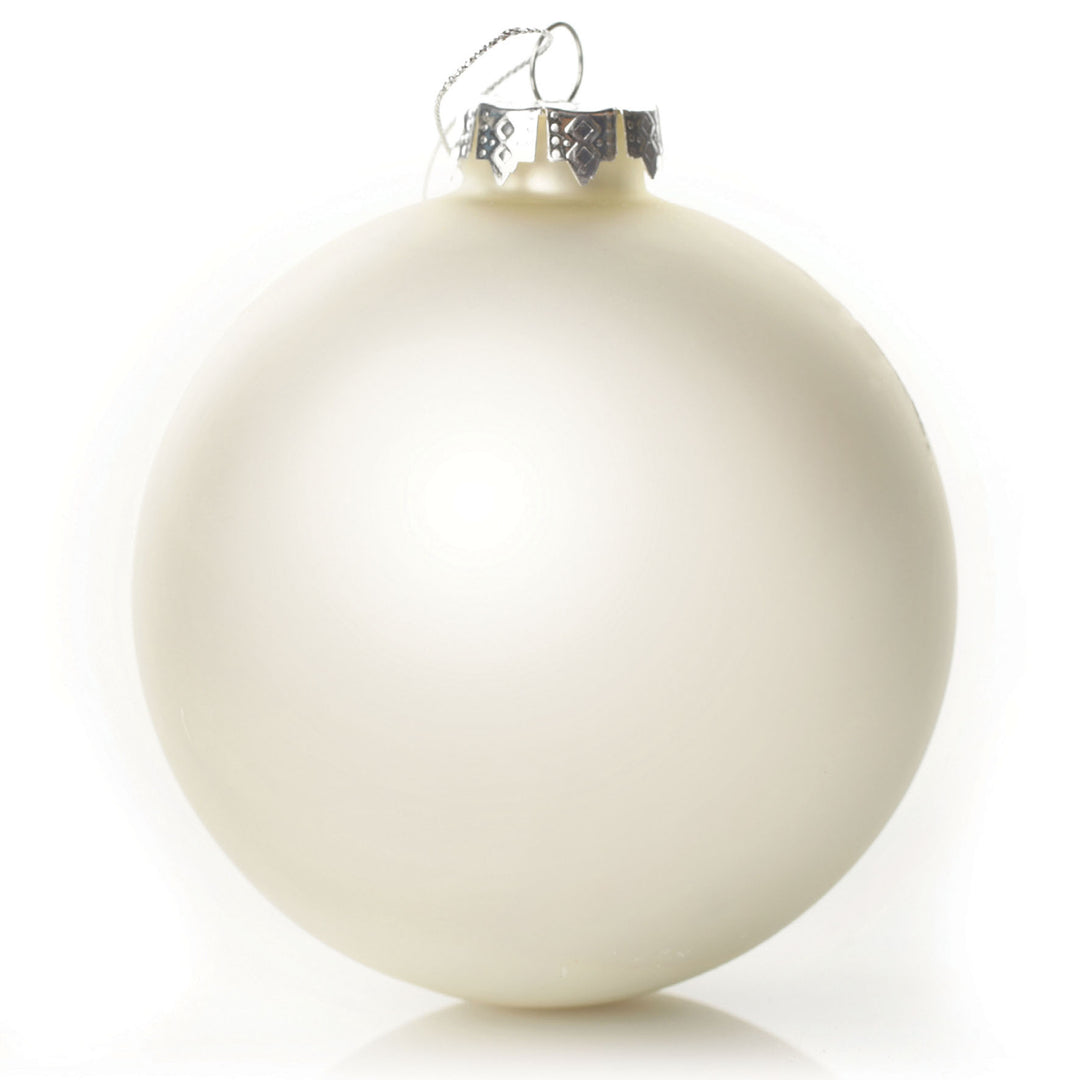 Customised Large Coloured Glass Logo Decal Bauble
