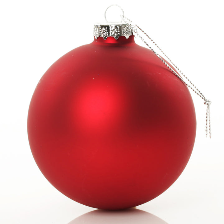Customised Large Coloured Glass Logo Decal Bauble