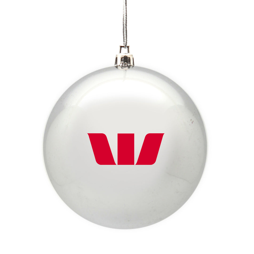 Customised Shatterproof Printed Logo Bauble - 8cm