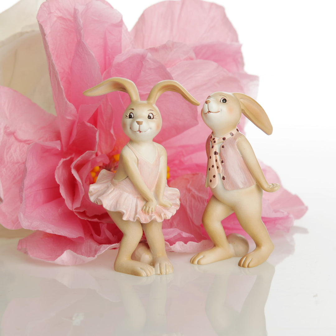 Matching Cute Boy Bunny Rabbit Figurine sold separately