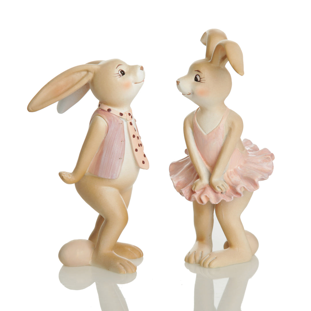 Matching Cute Girl Bunny Rabbit Figurine sold separately