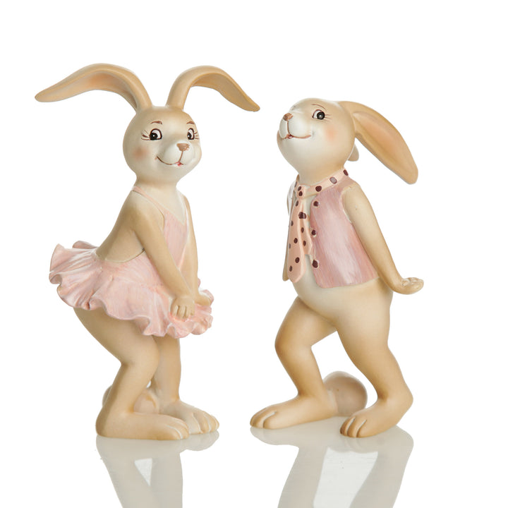 Matching Cute Girl Bunny Rabbit Figurine sold separately