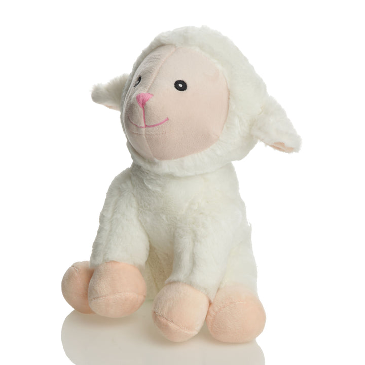 Cute White Plush Sitting Lamb