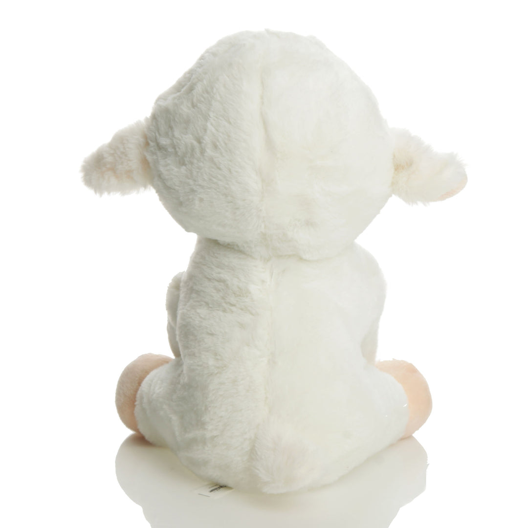 Cute White Plush Sitting Lamb