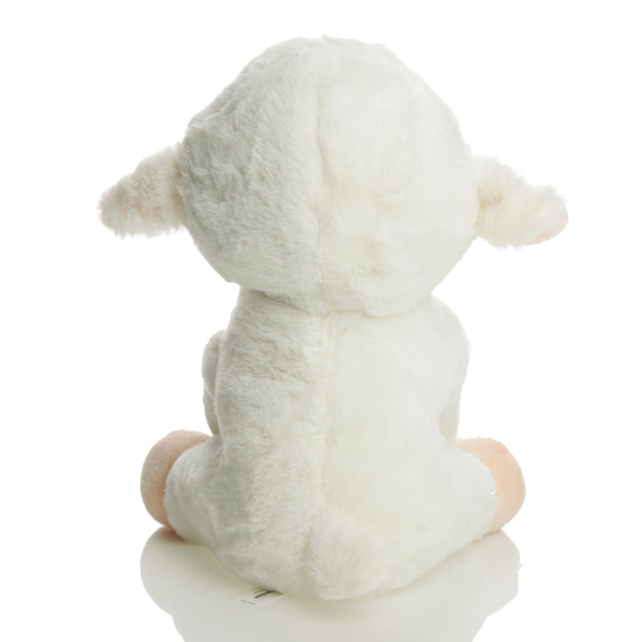 Cute White Plush Sitting Lamb