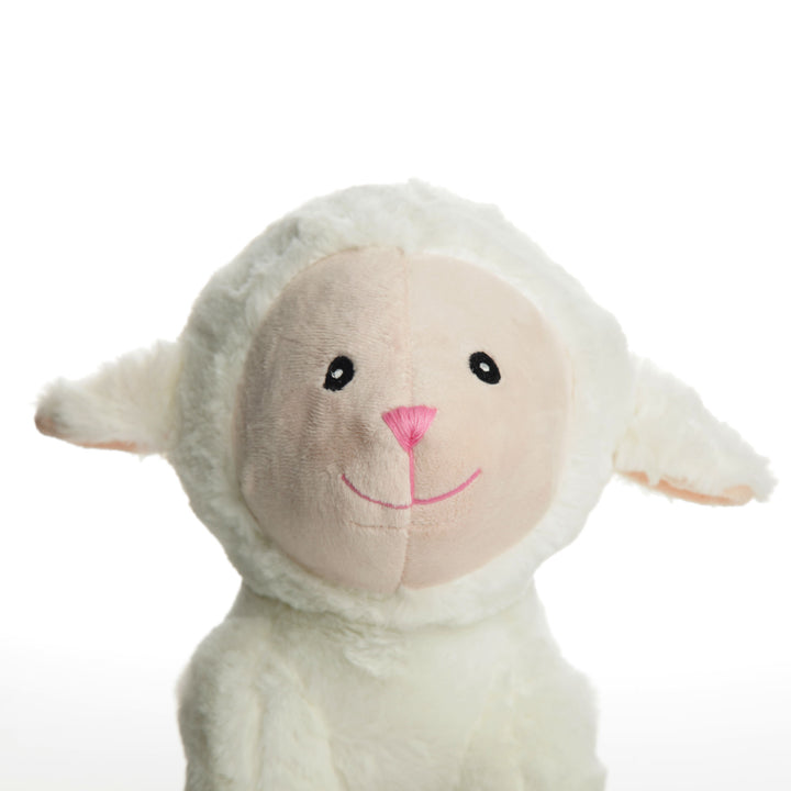 Cute White Plush Sitting Lamb