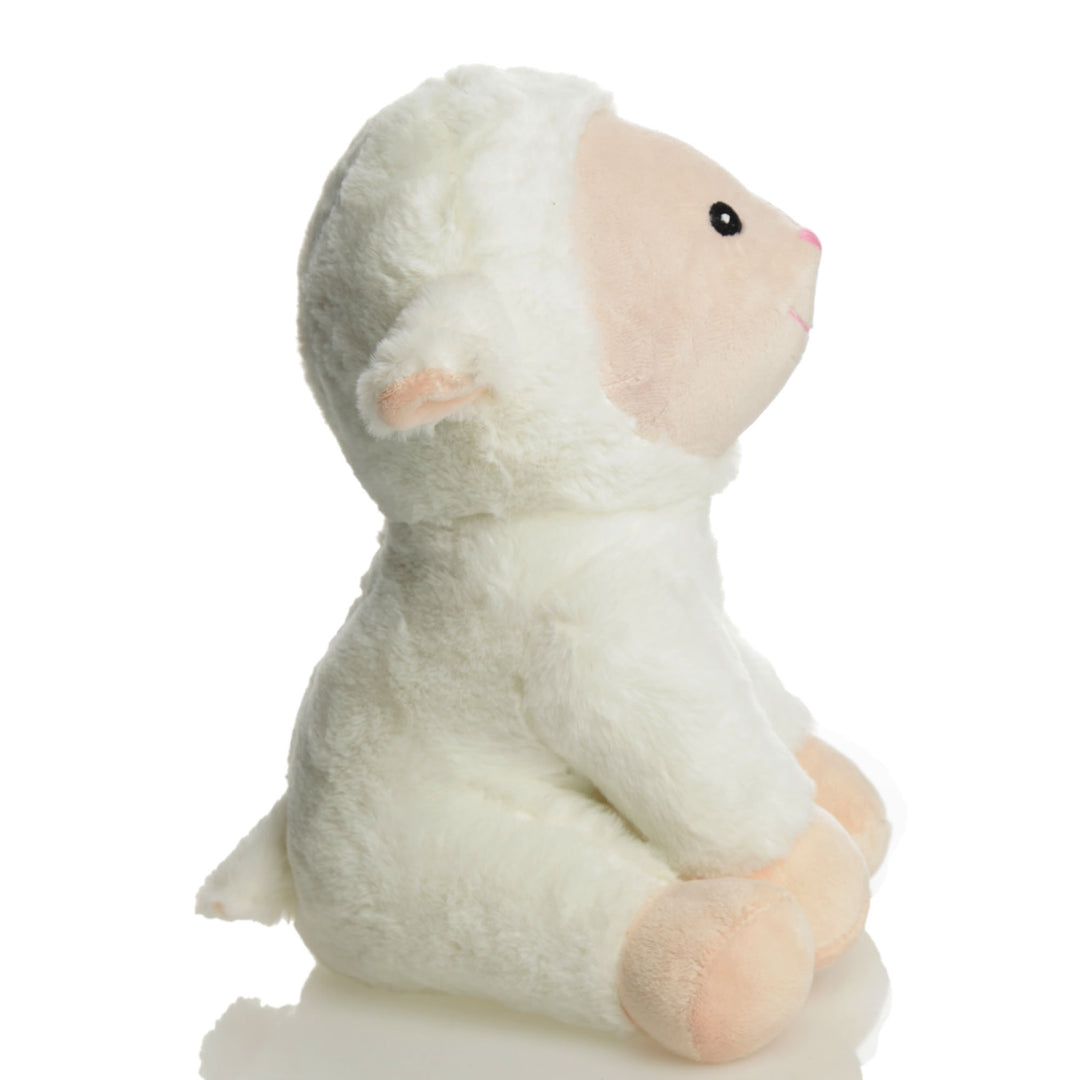 Cute White Plush Sitting Lamb