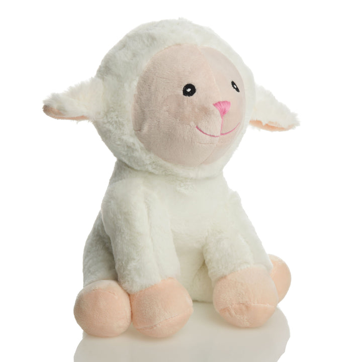 Cute White Plush Sitting Lamb