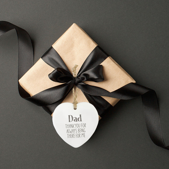 Dad Hanging Heart Gift Tag