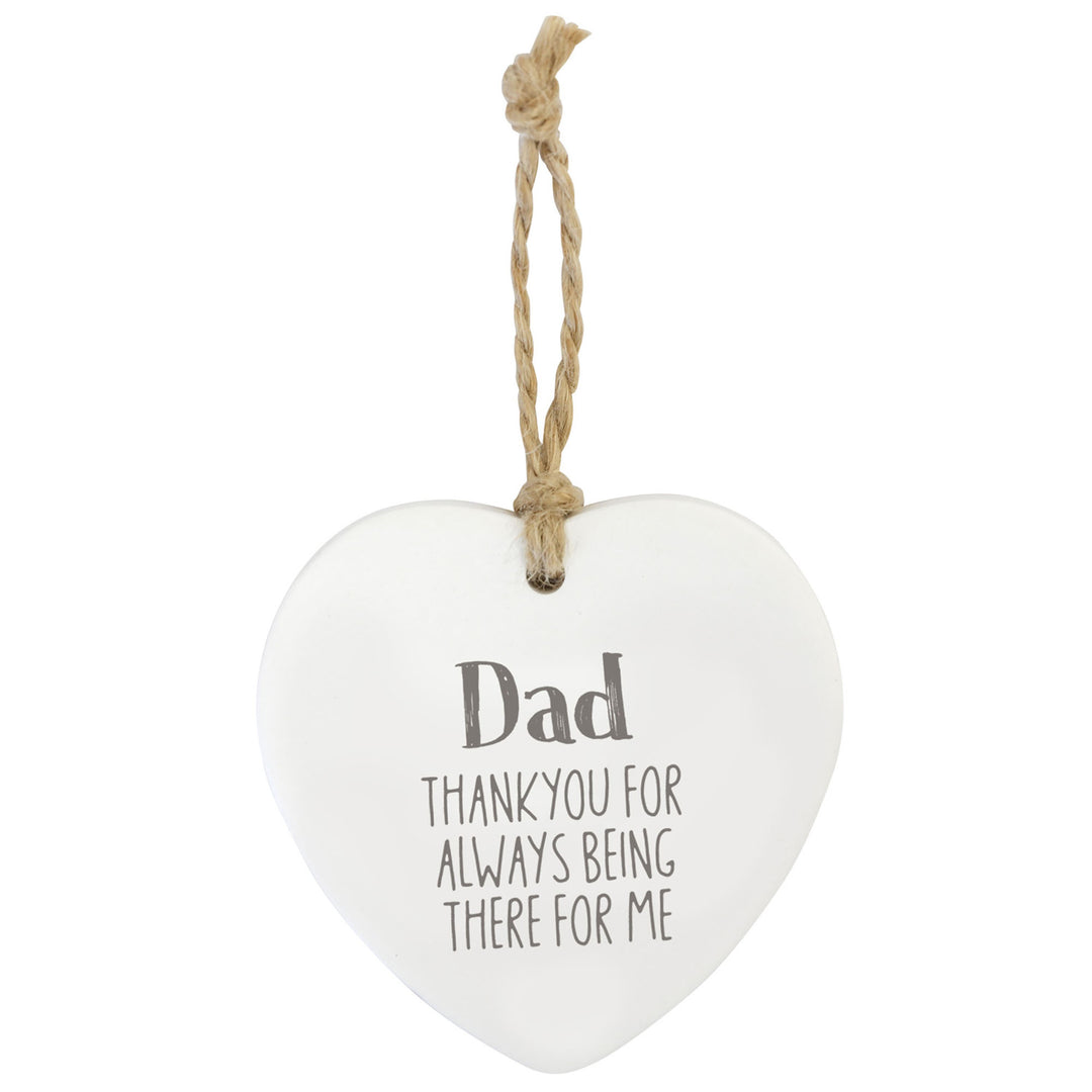Dad Hanging Heart Gift Tag