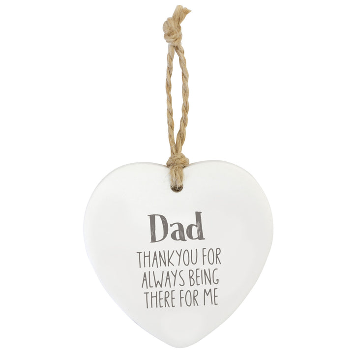 Dad Hanging Heart Gift Tag