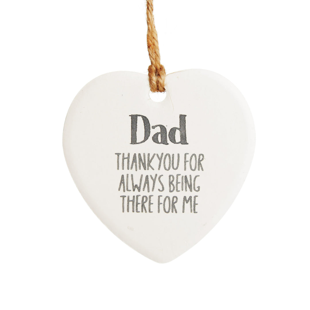 Dad Hanging Heart Gift Tag