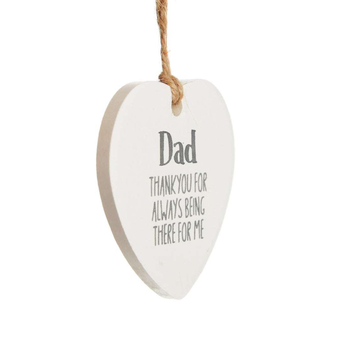 Dad Hanging Heart Gift Tag