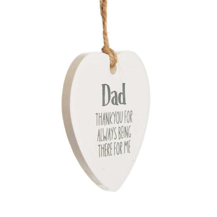 Dad Hanging Heart Gift Tag