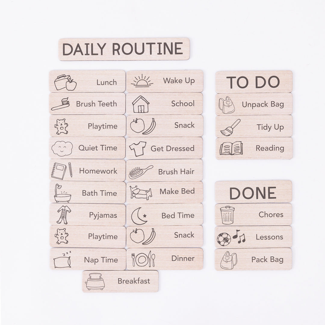  Daily Routine Magnet Set