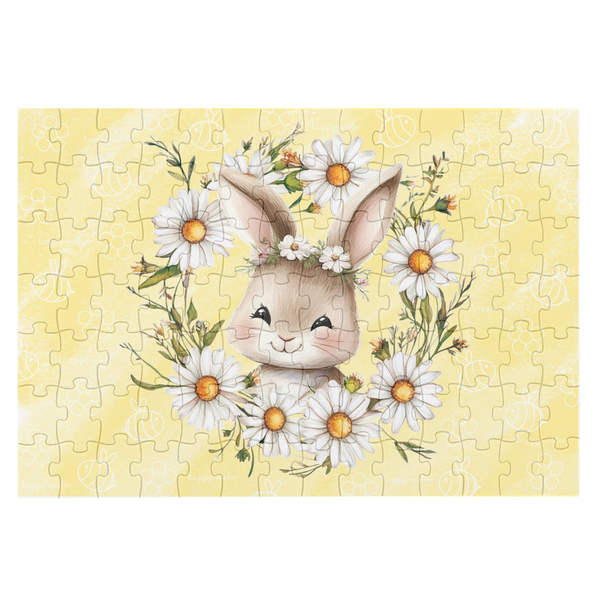 Easter Puzzle Daisy Bunny