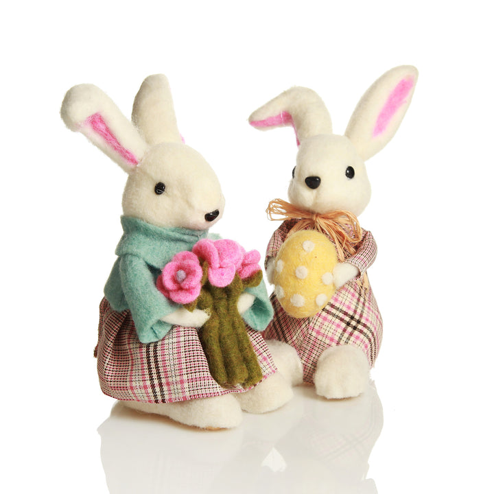 Daisy Bunny Ornament with Eloise Bunny Ornament