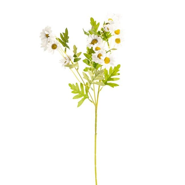 Daisy Spray Flowers - White (63cmH)