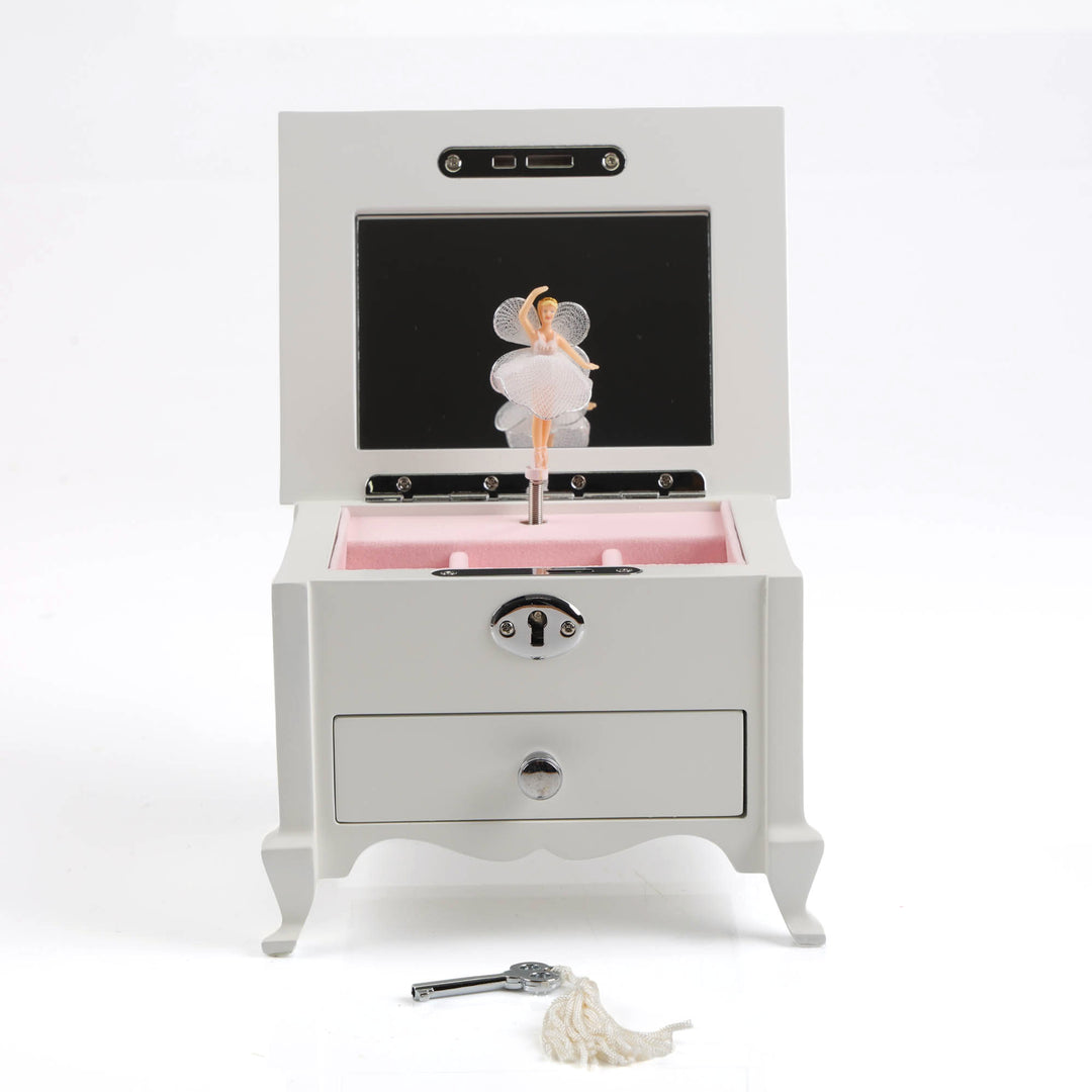 personalised-white-footed-ballerina-jewellery-music-box-with-drawer