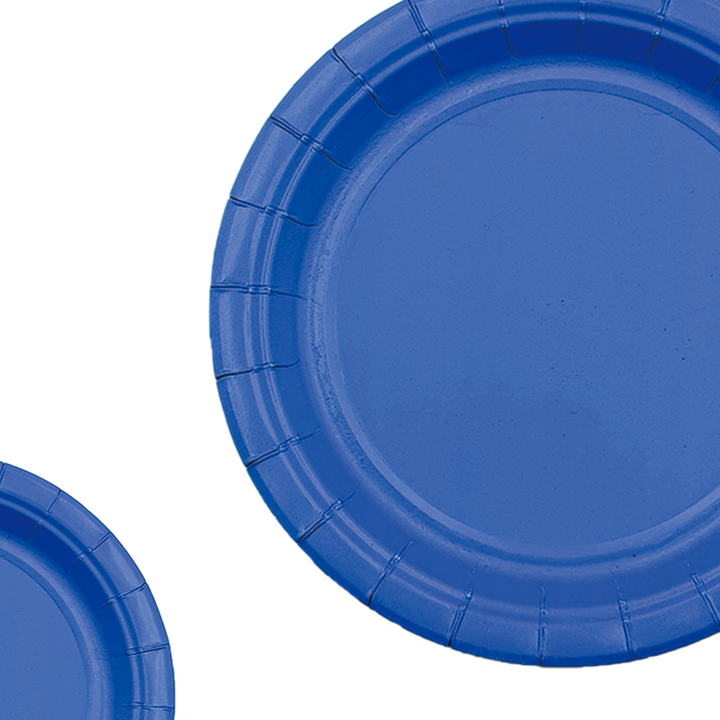 Dark Blue Paper Plate - Pack of 12