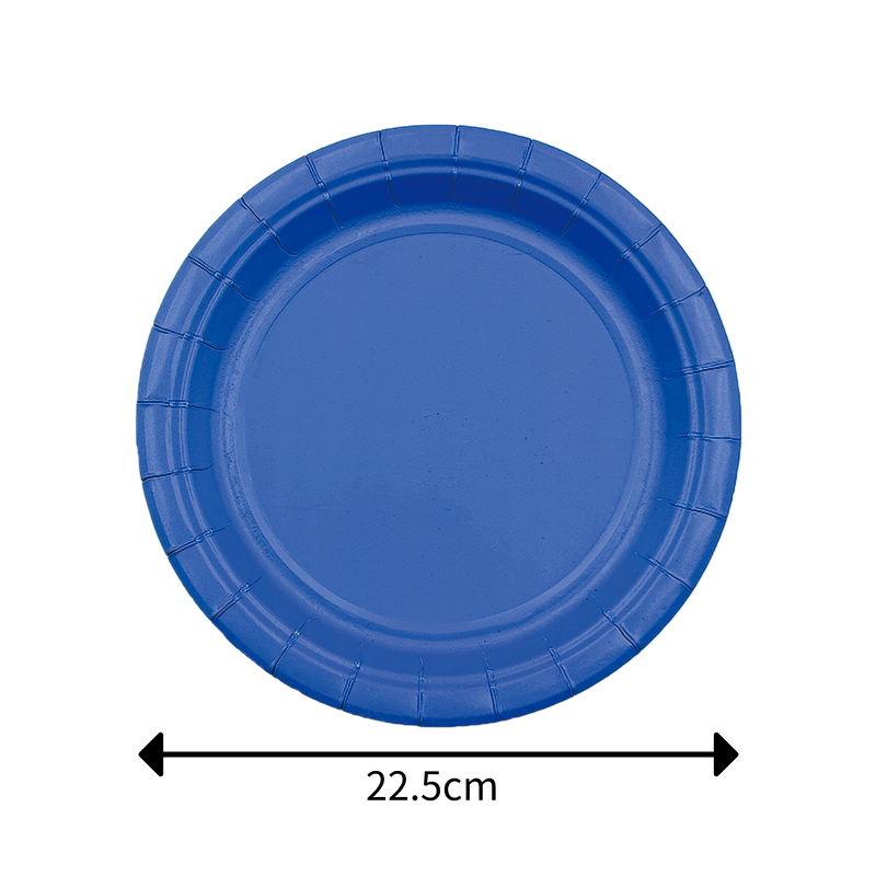 Dark Blue Paper Plate - Pack of 12