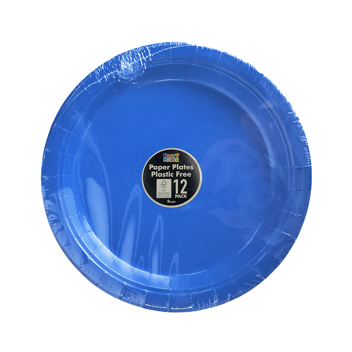 Dark Blue Paper Plate - Pack of 12