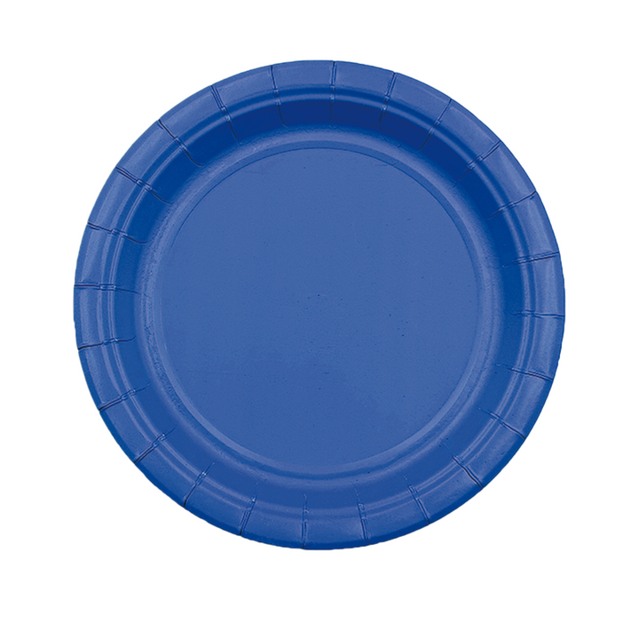 Dark Blue Paper Plate - Pack of 12