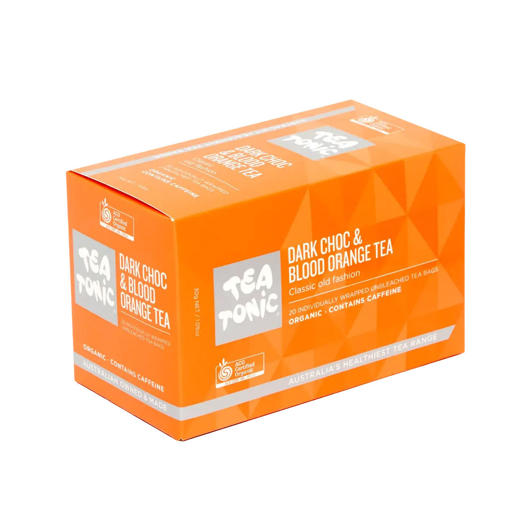 Tea Tonic Blood Orange &amp; Dark Chocolate Tea - 20 Teabags Box (Organic)
