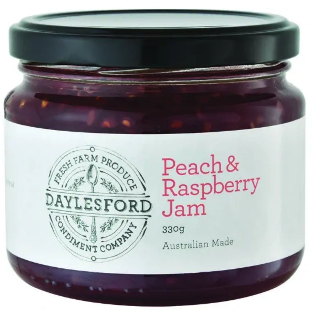 Daylesford CC - Peach &amp; Rasp Jam 330g