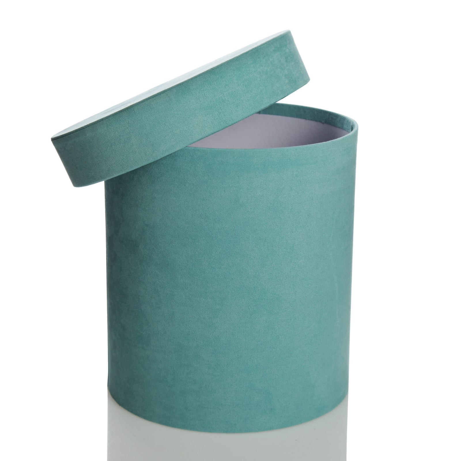 Deluxe Aqua Suede Round Giftbox