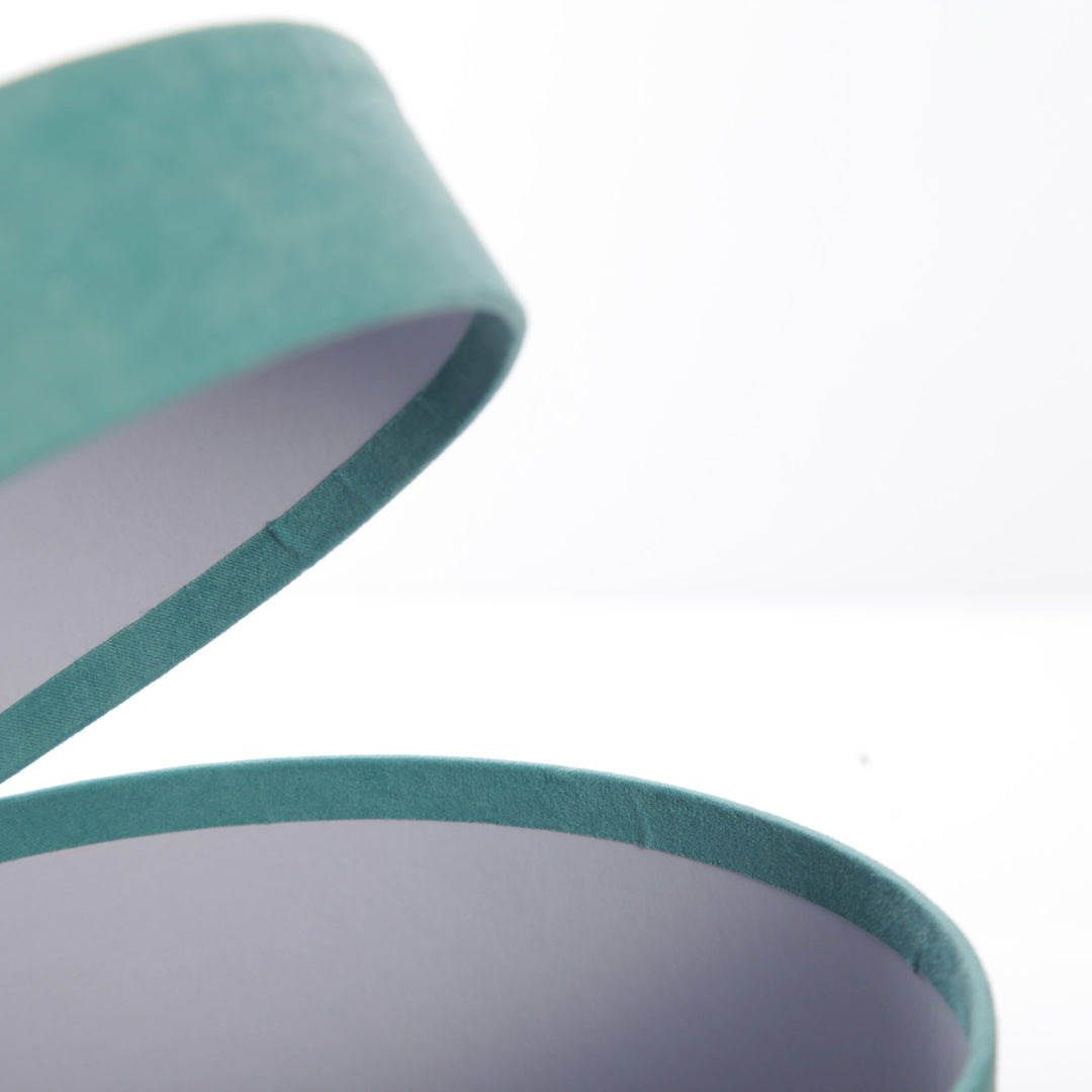 Deluxe Aqua Suede Round Giftbox