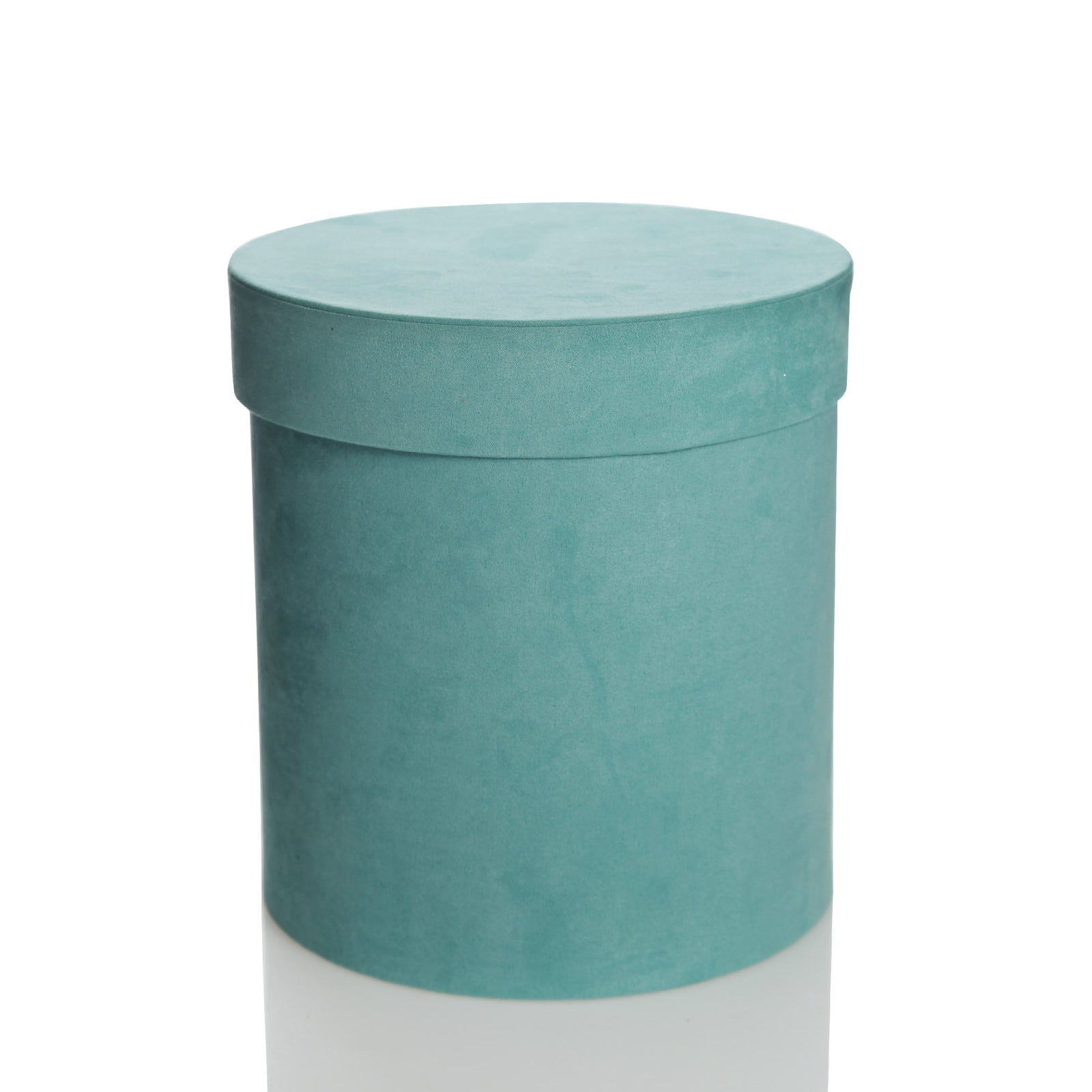 Deluxe Aqua Suede Round Giftbox