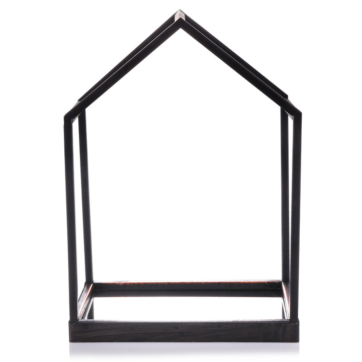 Deluxe Black Mirror House Table Centerpiece - 31cm(H)