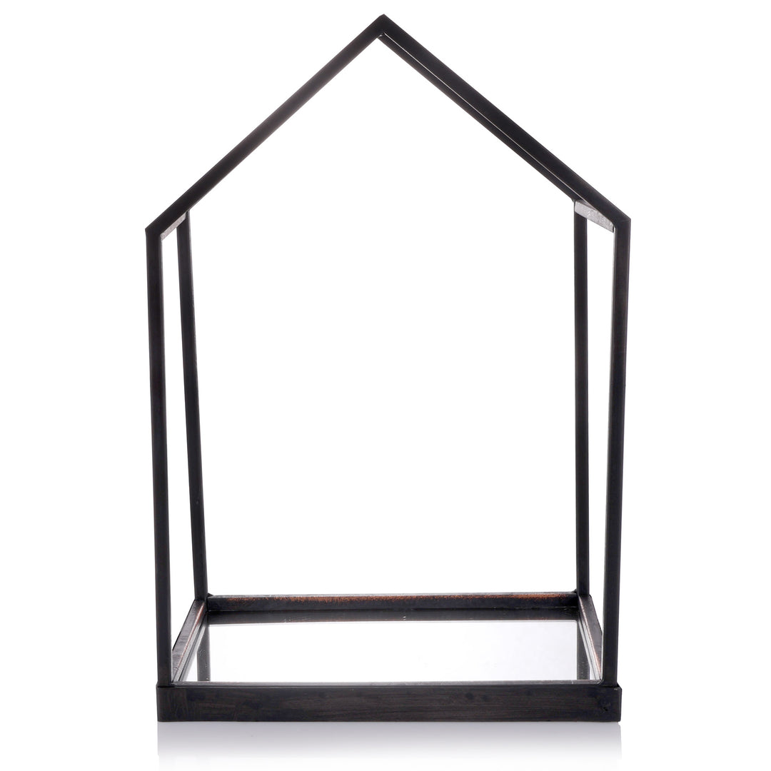 Deluxe Black Mirror House Table Centerpiece - 39cm(H)