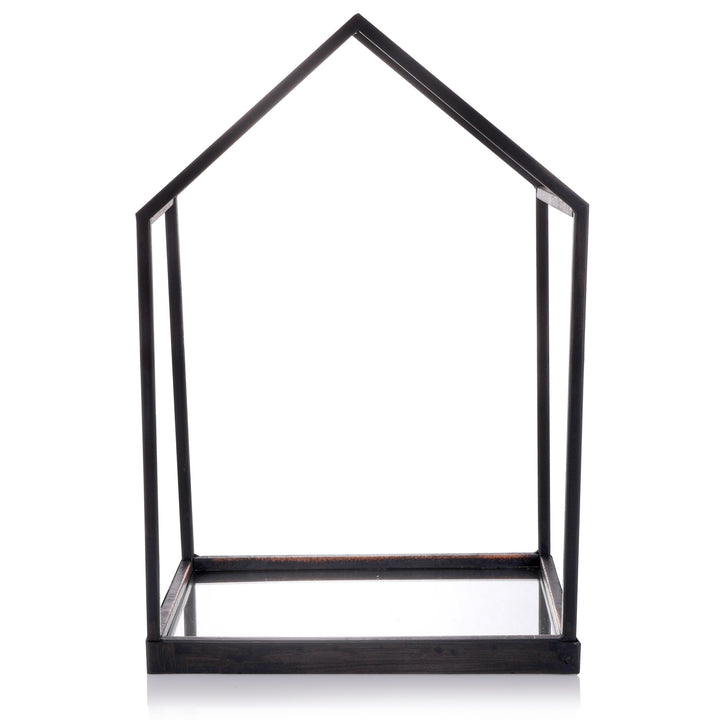 Deluxe Black Mirror House Table Centerpiece - 39cm(H)