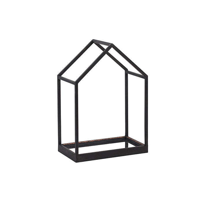Deluxe Black Mirror House Table Centrepiece - 31cm(H)