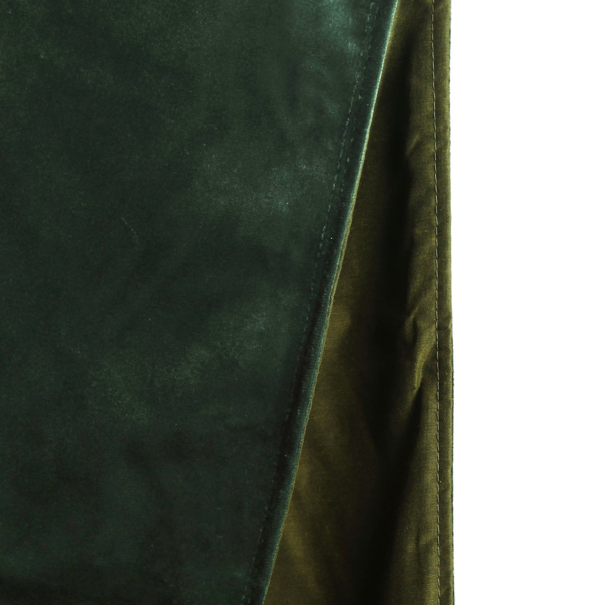 Deluxe Forest Green Velvet Lined Table Runner