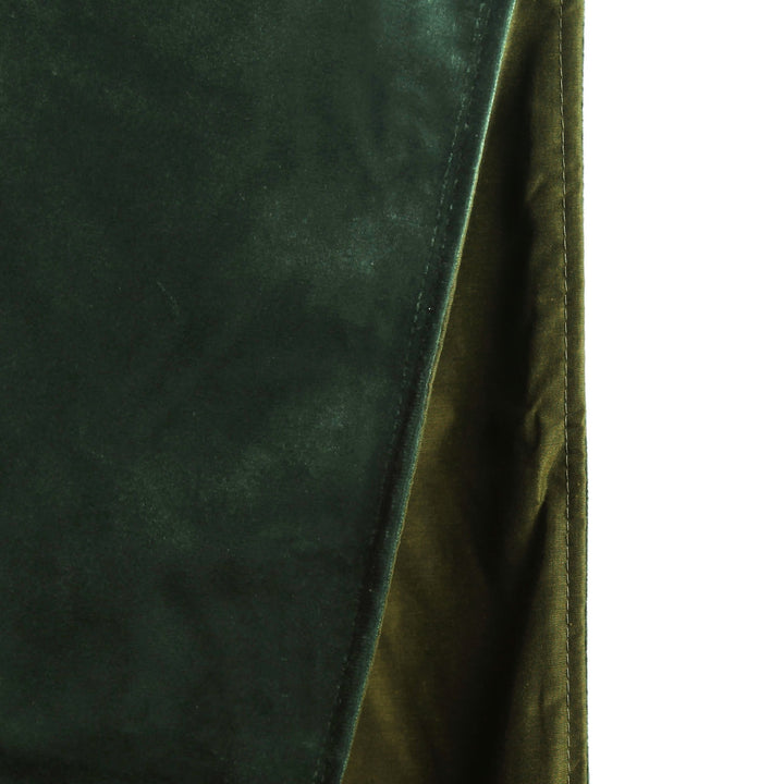 Deluxe Forest Green Velvet Lined Table Runner