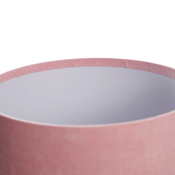 Deluxe Pink Suede Round Giftbox